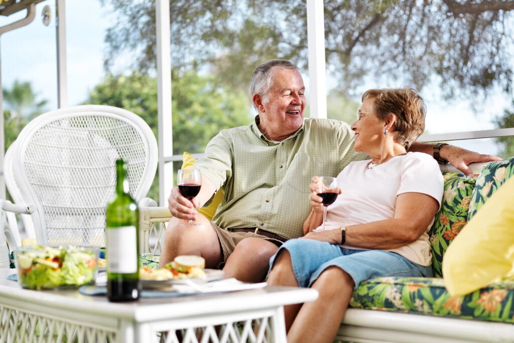 Couple enjoying the outdoors