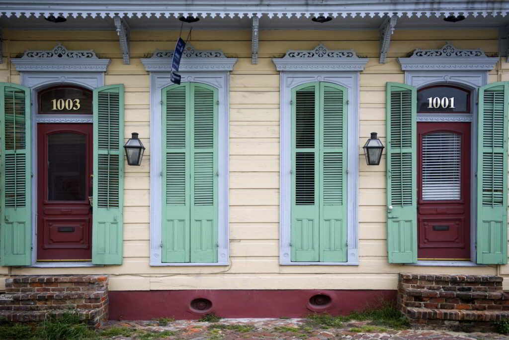 shutters on old house